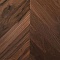 Wood Bee Chevron  Американский Орех Кангари гладкий глянец Cangaree, UV-лак gloss 30±5% (левая) (миниатюра фото 1)