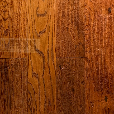 DW FLOORING 14 мм Дуб красновато-коричневый DW LEY 006 лак матовый с фаской (фото 1)