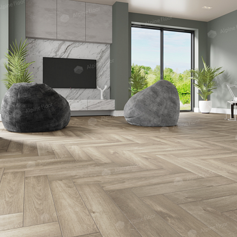 Alpine Floor LVT Parquet ЕСО 16-5 Дуб Натуральный Отбеленный 4V 43кл (фото 4)
